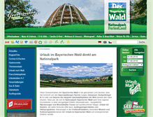 Tablet Screenshot of nationalpark-ferienland-bayerischer-wald.de